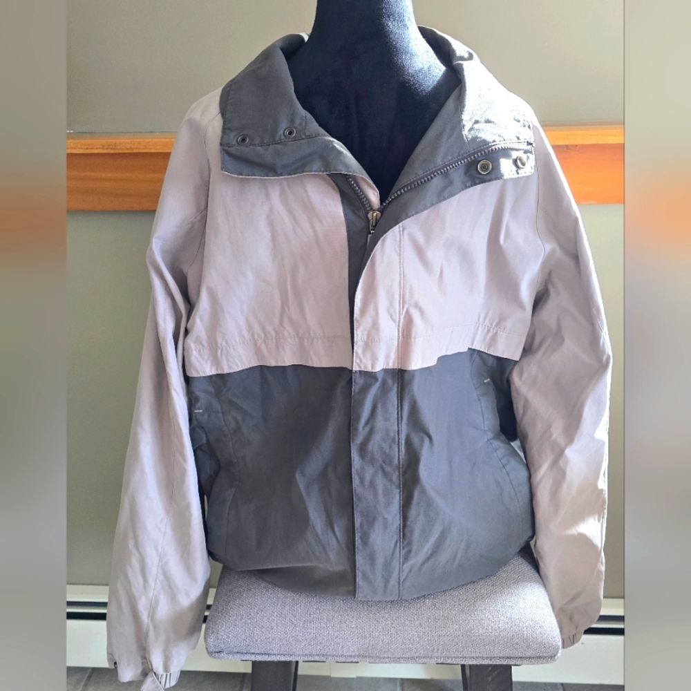 Mens Claiborne Two-Tone lightweight Gray Jacket
